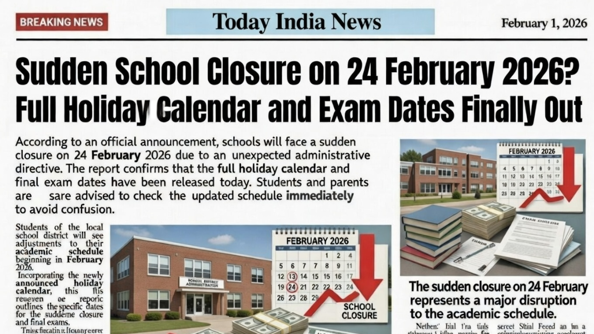 24 February 2026 School Holiday